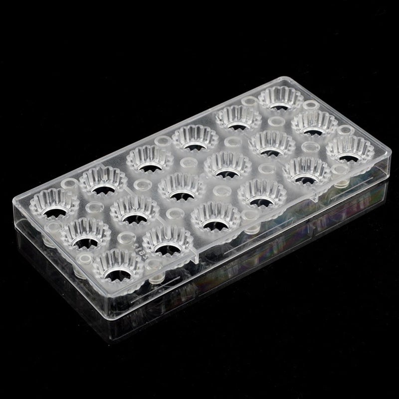 GRAINRAIN Chocolate Transfer Sheet Mold Polycarbonate Chocolate Mold DIY Handmade Chocolate Magnetic Chocolate Mold Candy Mould Drip Shaped (19348) - Image 4
